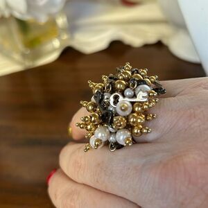Betsey Johnson Beaded Key Ring Rare- 15 NWOT